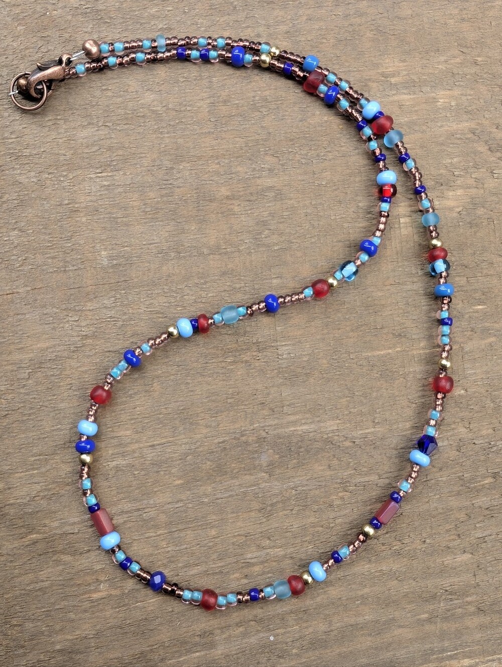 Boho Beaded Choker Necklace — Summer Surfer Colorful Jewlery